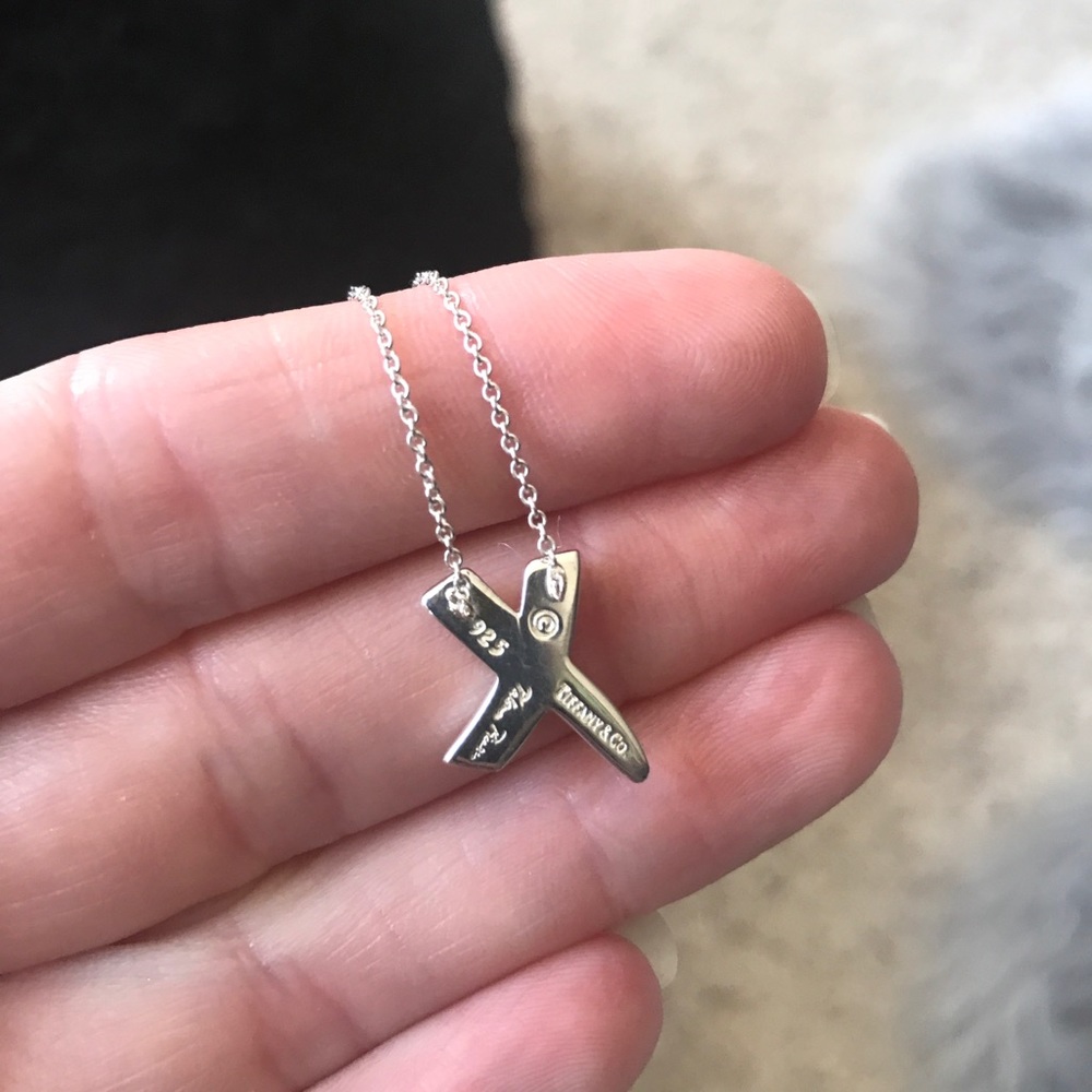Authentic Tiffany SS Graffiti X pendant necklace - Picture 5 of 8